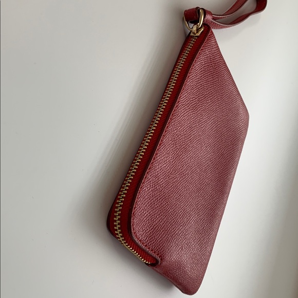 Coach Women's Red Corner Zip Wristlet - Picture 4 of 7